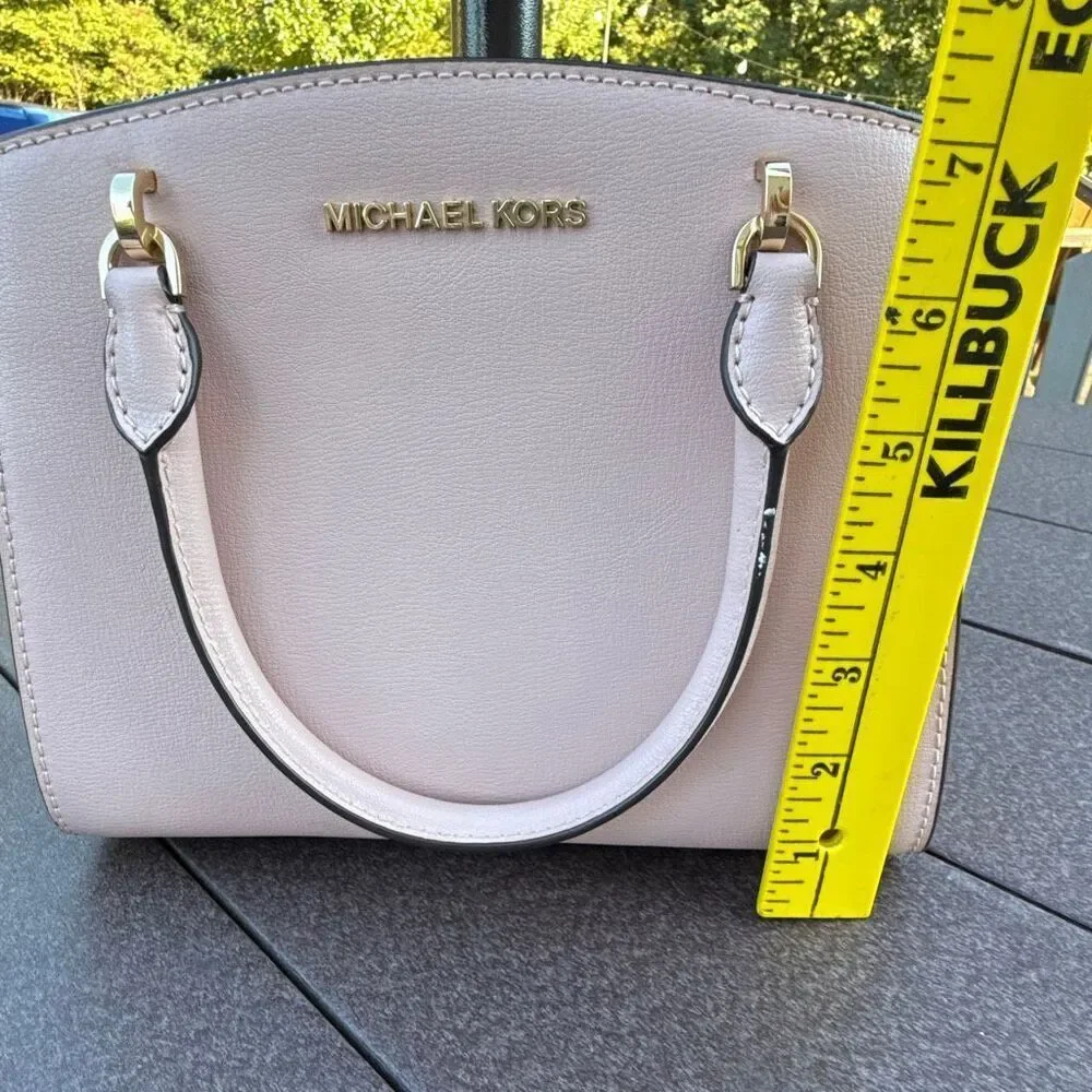 Michael Kors Selma top handle bag pink card holder small wallet light pink - Picture 9 of 12